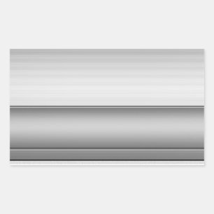 Pegatina Rectangular Rectángulo dos Pegatinas de placa Metalizado suave
