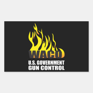 Pegatina Rectangular Recuerde Waco