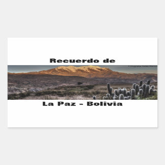 Pegatina Rectangular Recuerdo de la Paz