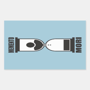 Pegatina Rectangular Recuerdo Mori