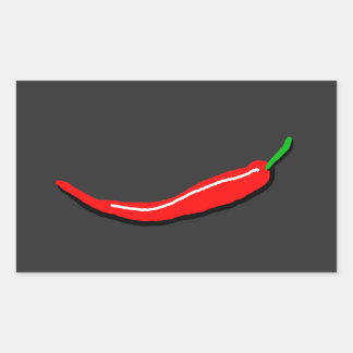 Pegatina Rectangular Red Chili