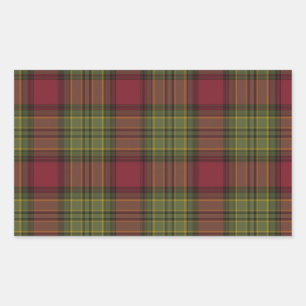 Pegatina Rectangular Red y Green Plaid