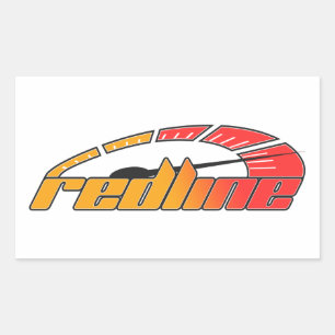 Pegatina Rectangular Redline Tach Design