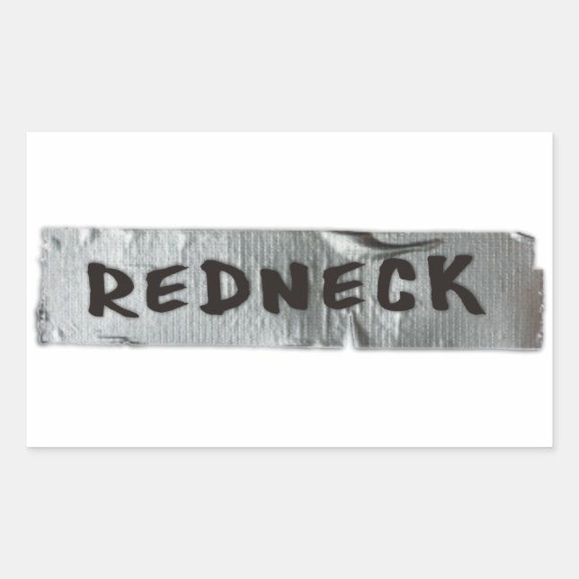 PEGATINA RECTANGULAR REDNECK (Anverso)