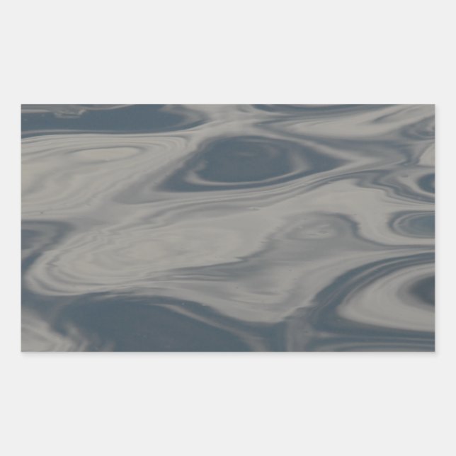 Pegatina Rectangular Reflexiones sobre el agua (Anverso)