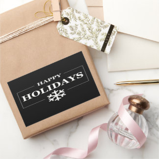 Pegatina Rectangular Regalo personalizado de Navidad Feliz Navidad