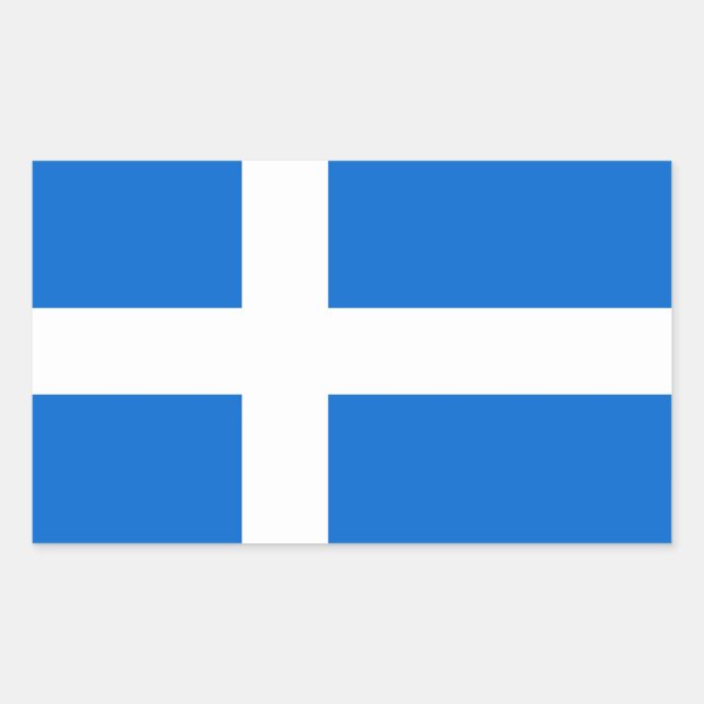 Pegatina Rectangular región de shetland bandera étnica scotland british (Anverso)