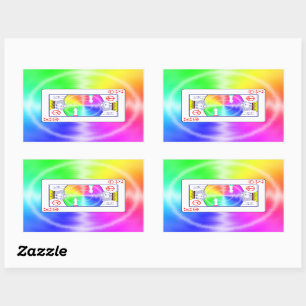 Pegatina Rectangular Reglas de Paz -