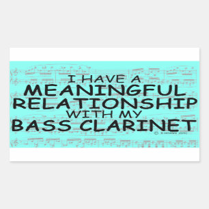 Pegatina Rectangular Relación Significativa Basal Clarinet Rectangular
