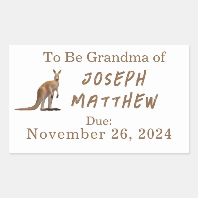 Pegatina Rectangular Relación temática con animales de personalizable (Anverso)