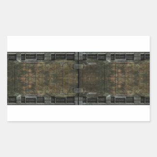 Pegatina Rectangular Rencor metalizado