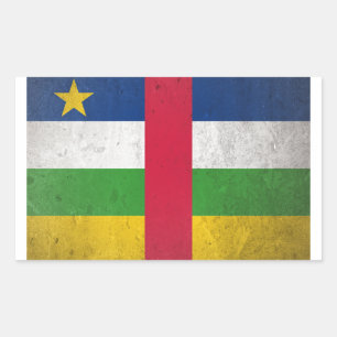 Pegatina Rectangular República Centroafricana
