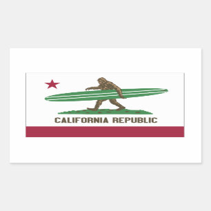 Pegatina Rectangular República de California