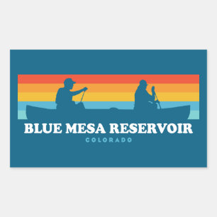 Pegatina Rectangular Reserva de Blue Mesa Canoe