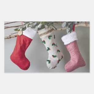 PEGATINA RECTANGULAR **RESERVAS DE NAVIDADES DE MANTEL**