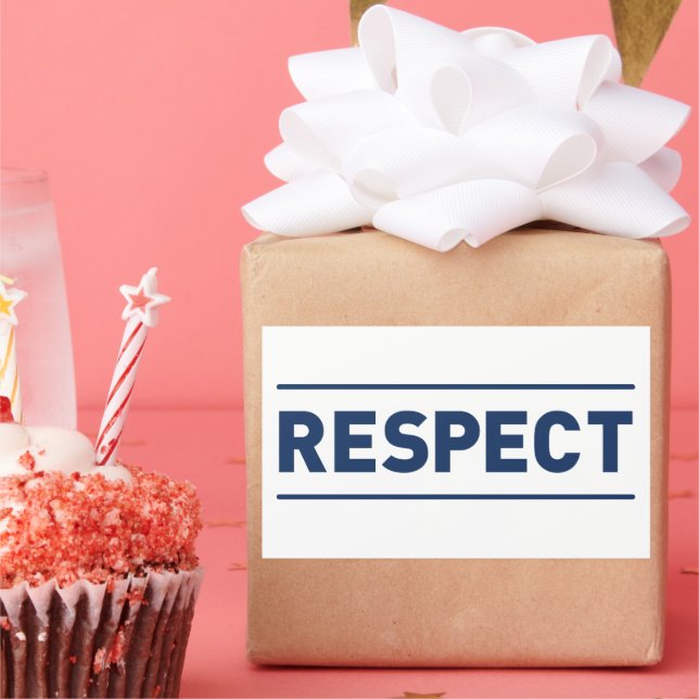 Pegatina Rectangular Respeto (Fiesta)