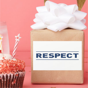 Pegatina Rectangular Respeto