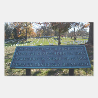 Pegatina Rectangular Respeto Rótulo