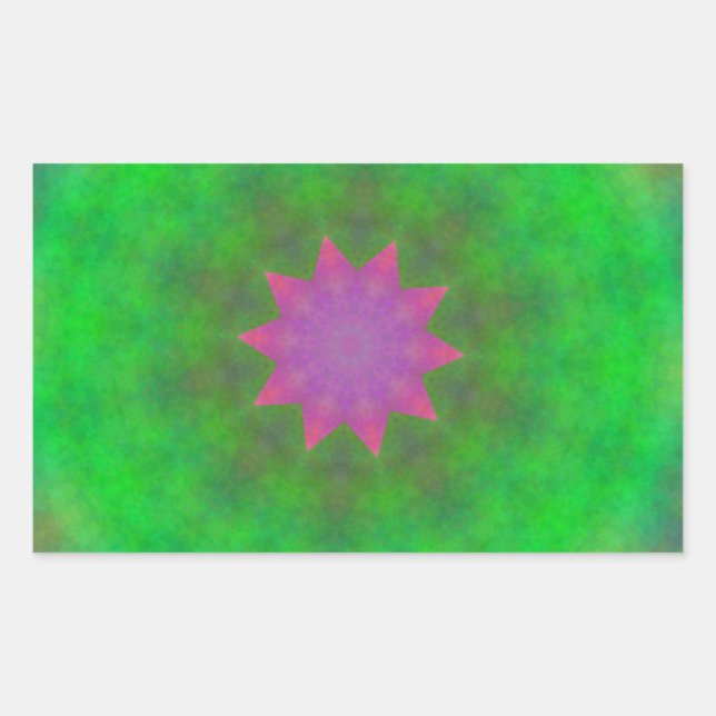 Pegatina Rectangular Resumen (Anverso)