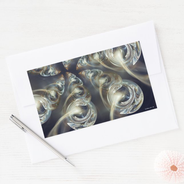 Pegatina Rectangular Resumen de principiantes (Sobre)