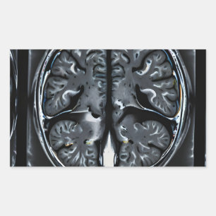 Pegatina Rectangular Revisión cerebral por resonancia magnética