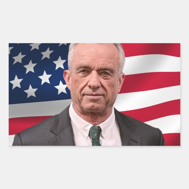 Pegatina Rectangular RFK para la presidencia 2024 (Anverso)
