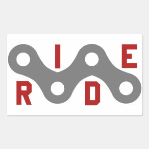 Pegatina Rectangular Ride (cadena)