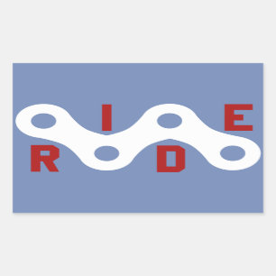 Pegatina Rectangular Ride (cadena)