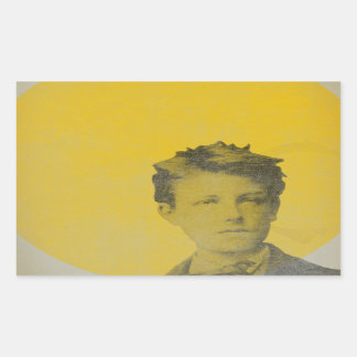 Pegatina Rectangular Rimbaud