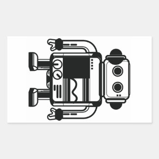 Pegatina Rectangular robot