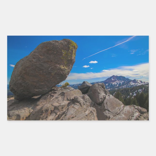 Pegatina Rectangular Rock (Anverso)