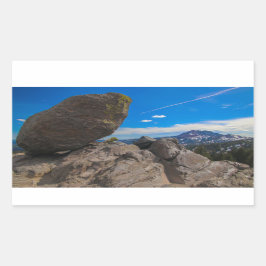 Pegatina Rectangular Rock