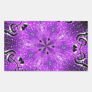 Pegatina Rectangular Rock, Rock.