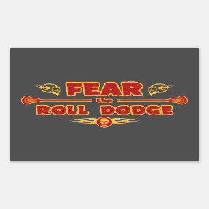 Pegatina Rectangular Roll Dodge