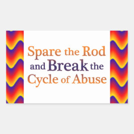 Pegatina Rectangular Romper el ciclo