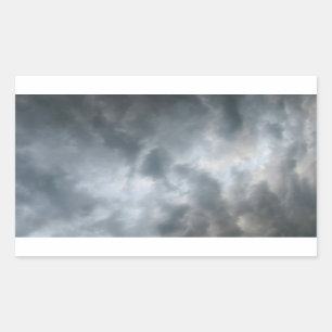 Pegatina Rectangular Rompiendo nubes de tormenta
