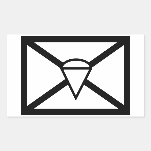 Pegatina Rectangular Rótulo AIRBORNE (Anverso)