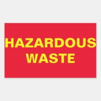 Rótulo de los desechos peligrosos