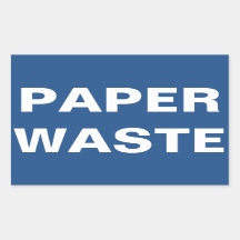 Rótulo de residuos de papel