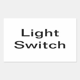 Pegatina Rectangular Rótulo del interruptor de luz