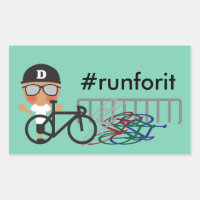 Rótulo fortuito de golpe accidental en bicicleta