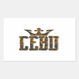 Pegatina Rectangular Royalty de Cebú