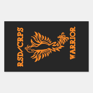 Pegatina Rectangular RSD/CRPS WARRIOR phoenix