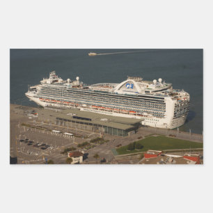 Pegatina Rectangular Ruby Princess Cruise, Pegatinas de SF