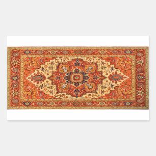 PEGATINA RECTANGULAR RUG CLÁSICO PERSA