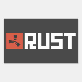 Pegatina Rectangular RUST Banner BRWC