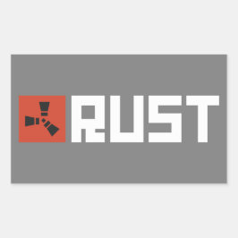 Pegatina Rectangular RUST Banner BRWG