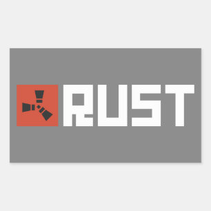 Pegatina Rectangular RUST Banner BRWG