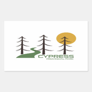 Pegatina Rectangular Ruta del Parque Provincial Cypress