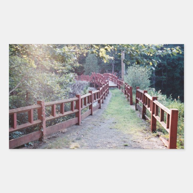 Pegatina Rectangular Ruta desconocida (Anverso)